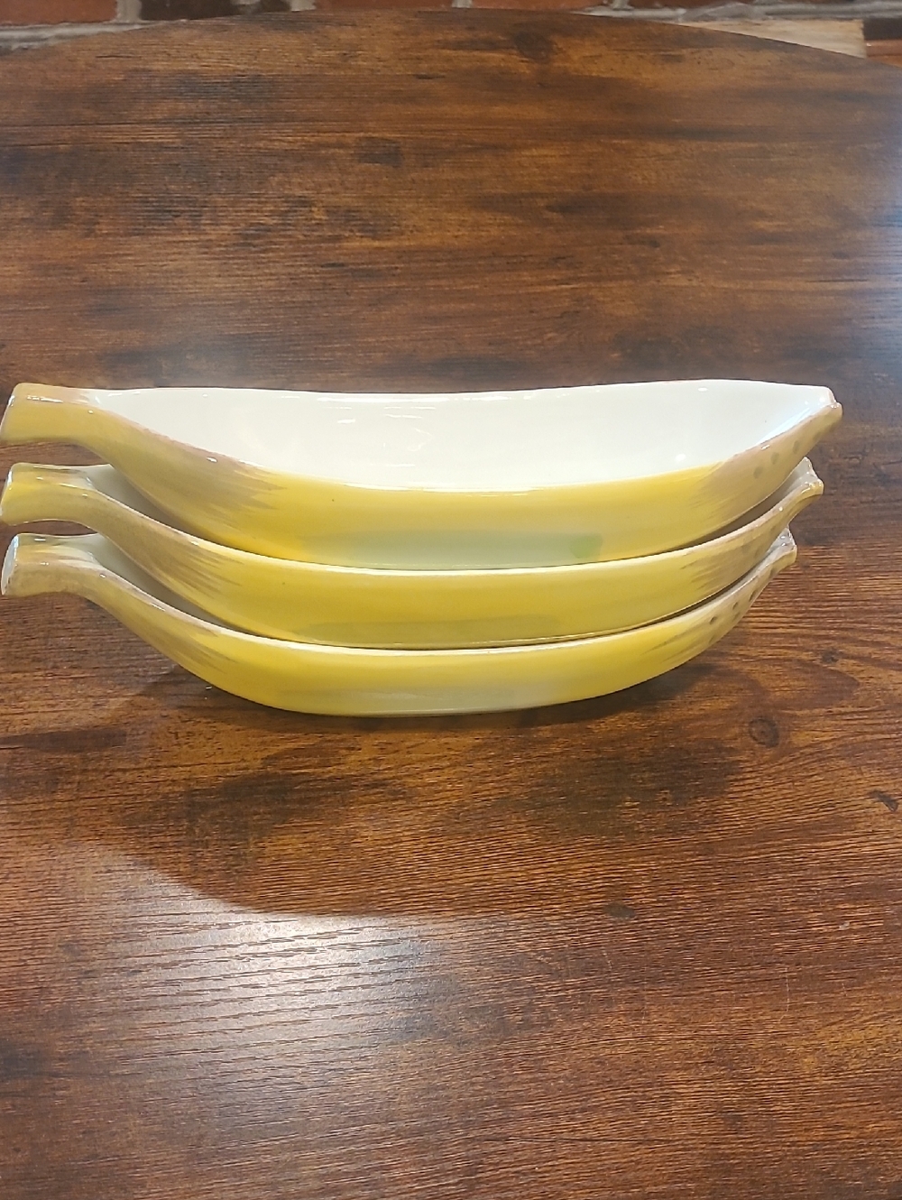 VTG Banana Split Ice Cream Bowls